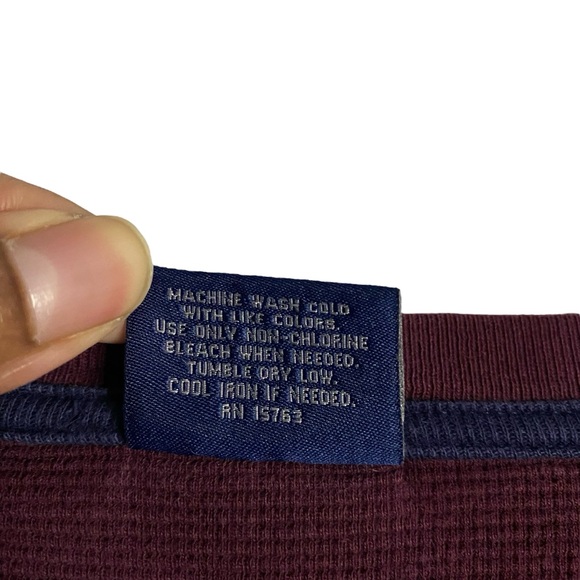 Polo Ralph Lauren Men's Burgundy Crewneck Knit Sleepwear Top - Picture 6 of 7